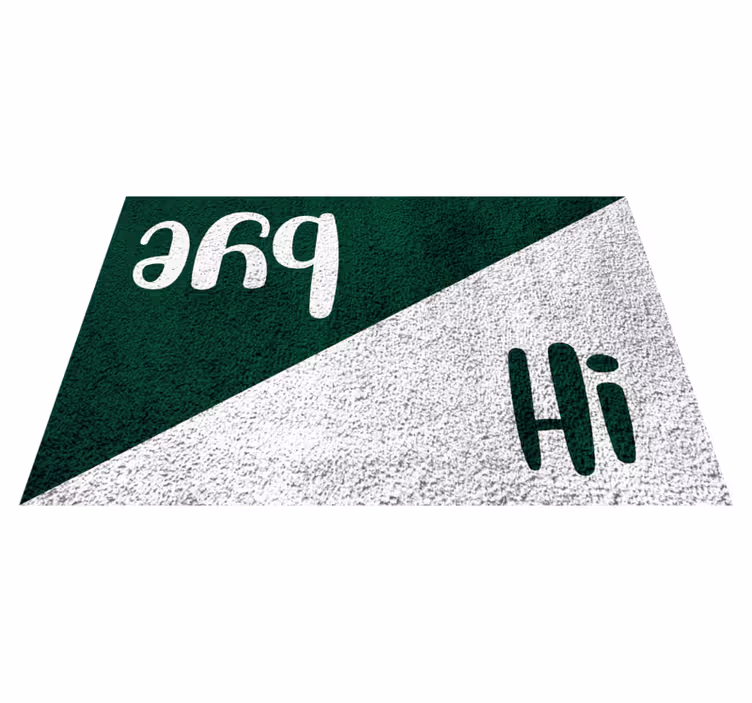 Tapis vinyle citation salutations prahs - TenStickers