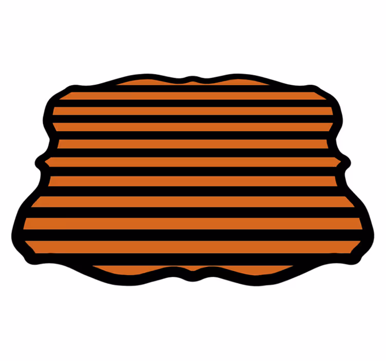 Tapis vinyle pour halloween rayures d'halloween - TenStickers