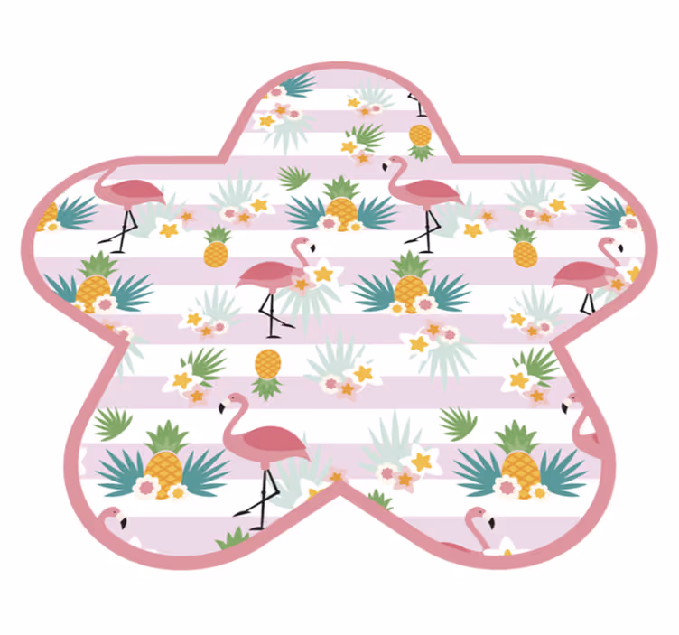 Tapis vinyle bébé flamant rose, récréation - TenStickers