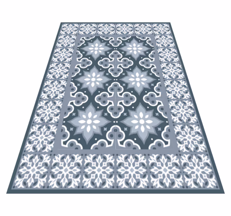 Tapis lino cuisine carreaux style arménien - TenStickers