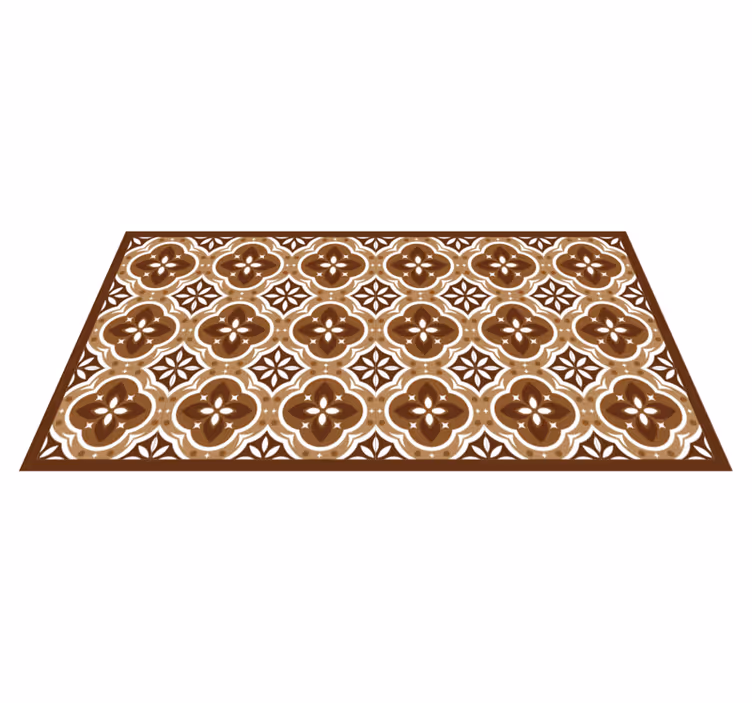 Tapis lino cuisine carreaux colibri - TenStickers