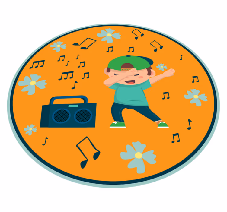 Tapis vinyle pour enfants imaginaire de danse - TenStickers
