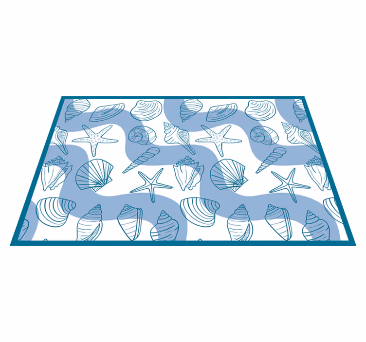 Tapis vinyle animal motifs de bord de mer - TenStickers