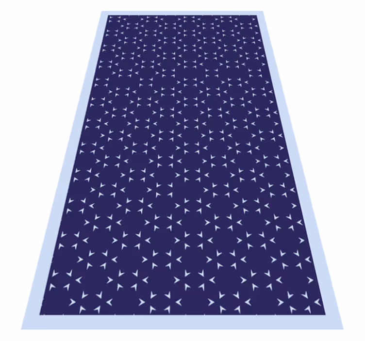 Tapis vinyle rayures motif à bandes maritimes - TenStickers