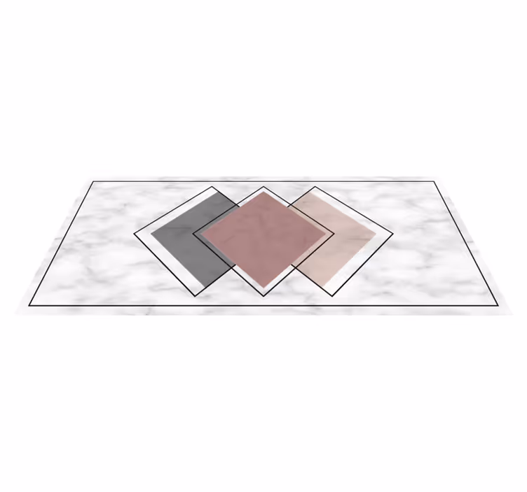 tapis vinyle moderne Trois losanges - TenStickers