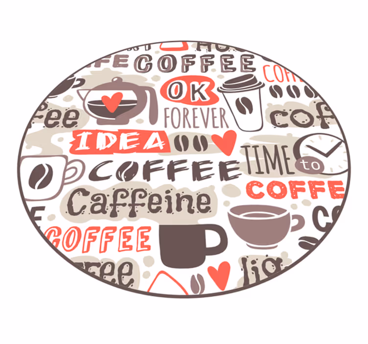 tapis vinyle cuisine citation thème du café - TenStickers