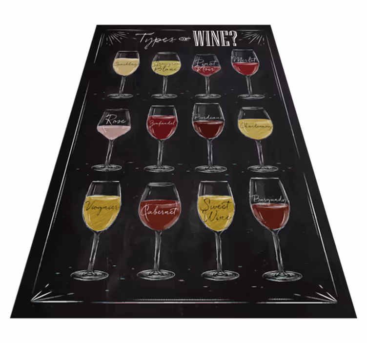 tapis vinyle citation  noirs - TenStickers