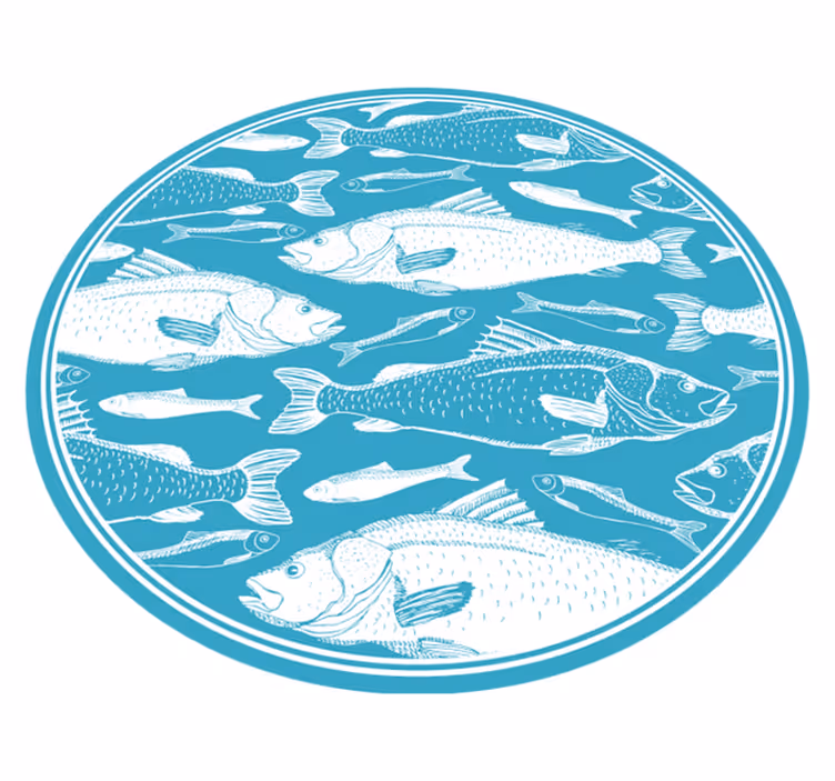 Tapis vinyle animal motif de la faune aquatique - TenStickers