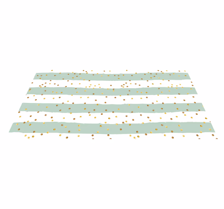 Tapis vinyle rayures pois rayés - TenStickers