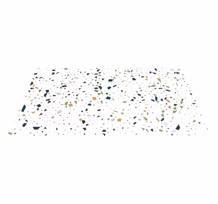 Tapis vinyle salle de bain éclaboussures de terrazzo - TenStickers