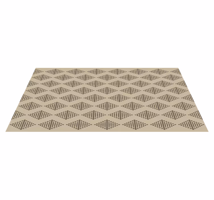 Tapis vinyle géométrique diamant style bohème - TenStickers