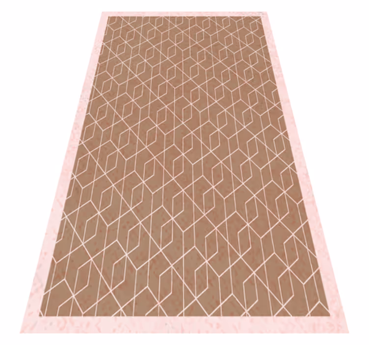 Tapis vinyle géométrique Élégance géométrique - TenStickers