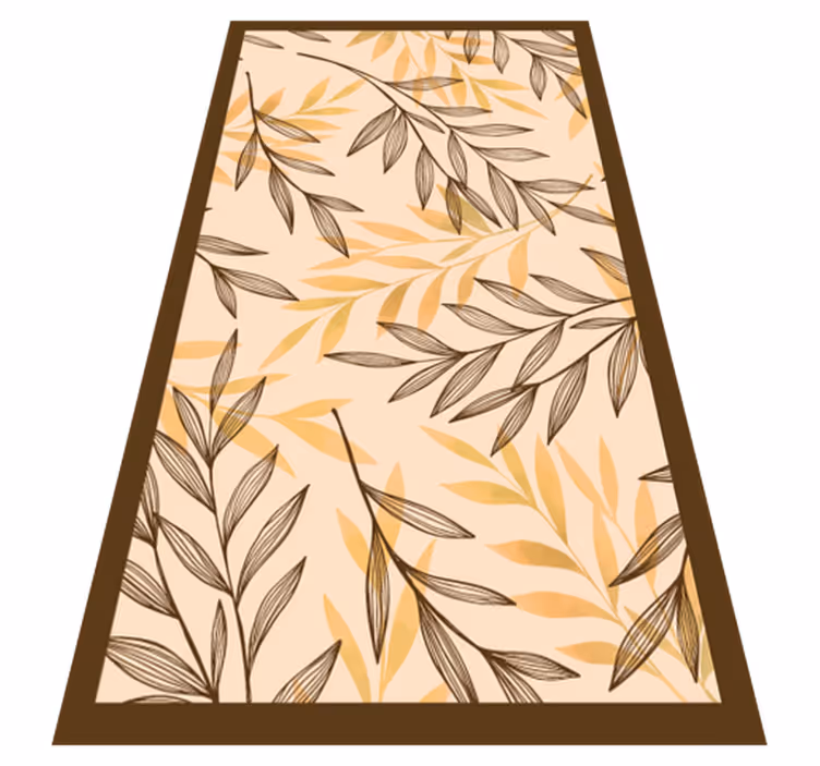 Tapis vinyle plantes motif de feuillage d'automne - TenStickers
