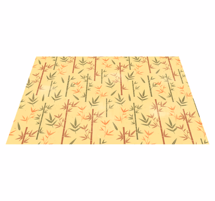 Tapis vinyle plantes bambou botanique - TenStickers