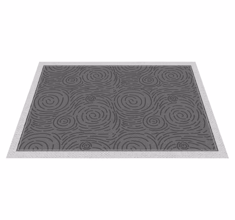 Tapis vinyle texture motifs tourbillonnants - TenStickers