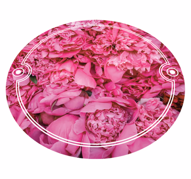 Tapis vinyle plantes espace de méditation florale - TenStickers