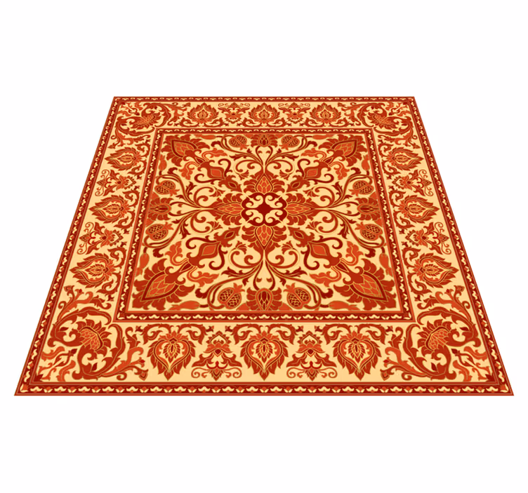 Tapis vinyle vintage inspiration baroque ornée - TenStickers