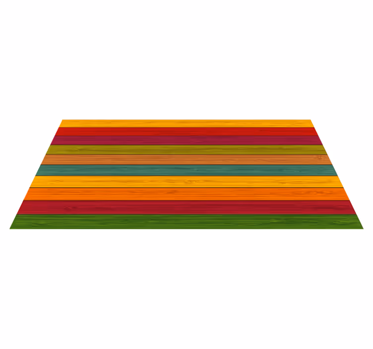 Tapis vinyle cuisine bois multicolore - TenStickers