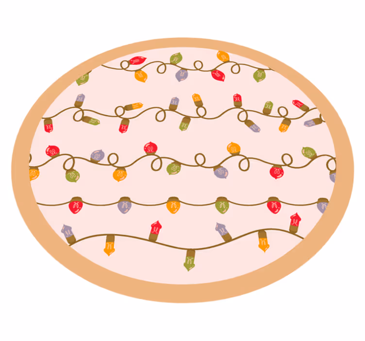 Tapis vinyle événements guirlande festive - TenStickers