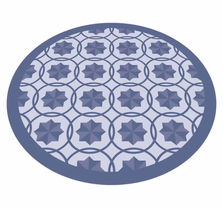 Tapis vinyle géométrique géométrie symétrique en motif - TenStickers