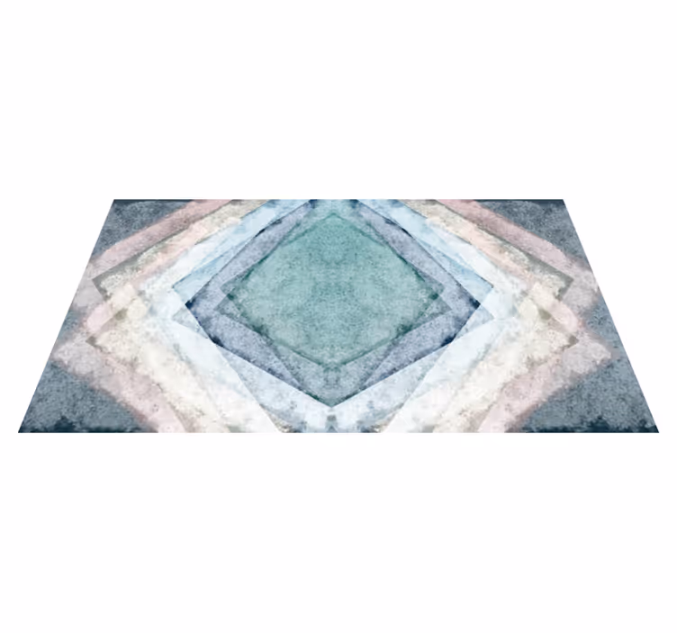 Tapis vinyle marbre symétrie marbrée - TenStickers