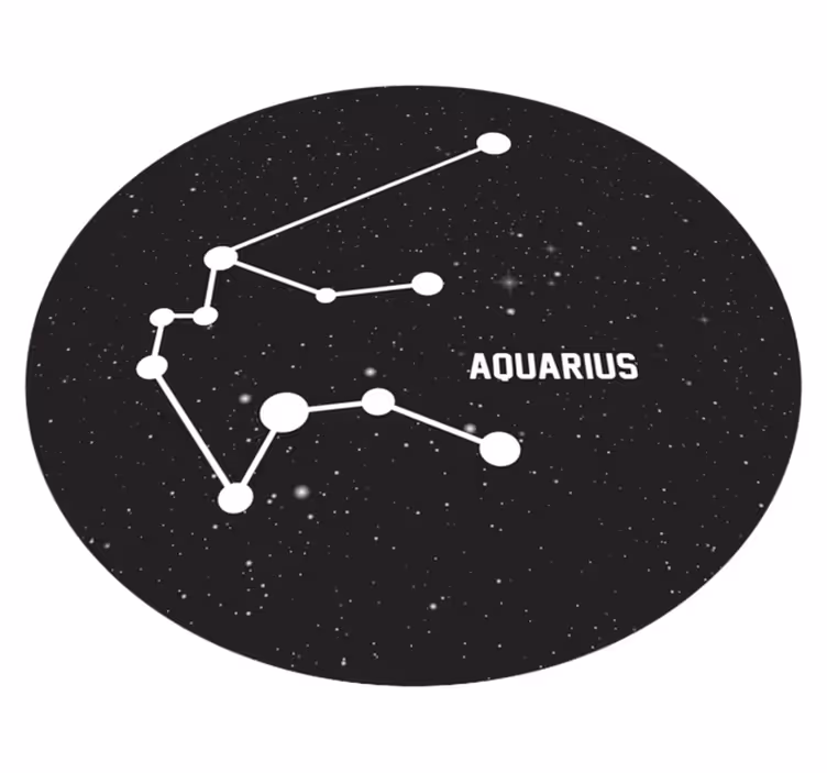 Tapis vinyle étoile constellation du verseau - TenStickers