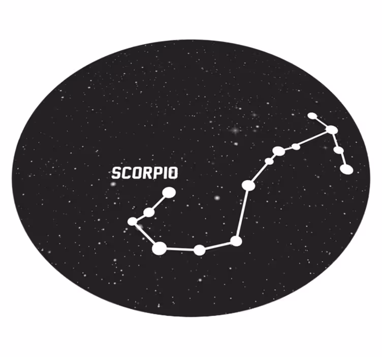 tapis vinyle moderne Signe du zodiaque scorpion - TenStickers