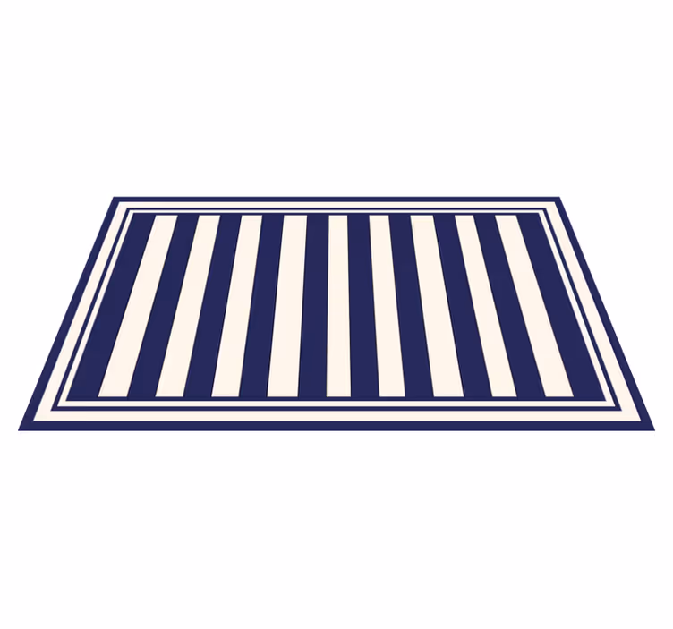 Tapis vinyle rayures rayures maritimes - TenStickers