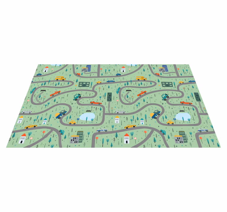Tapis vinyle de rue Ville pour les enfants - TenStickers
