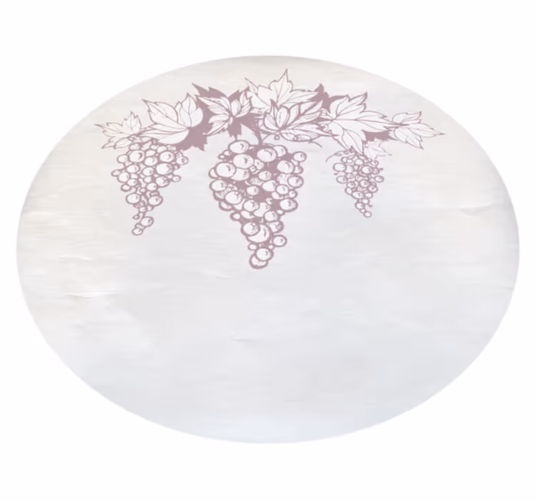 Tapis vinyle plantes emblème botanique des raisins - TenStickers
