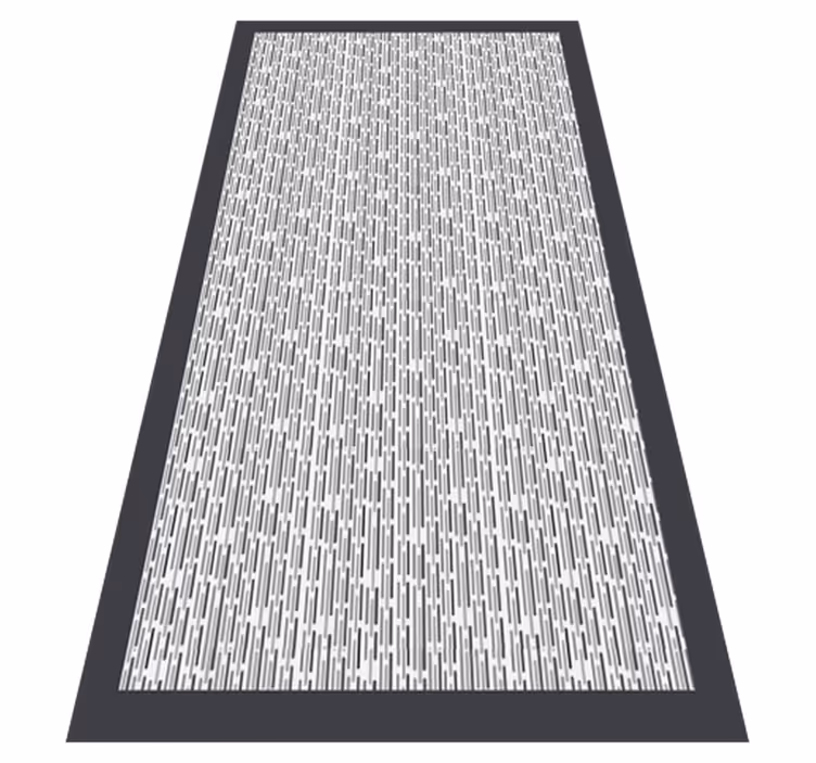 Tapis vinyle géométrique monochrome - TenStickers
