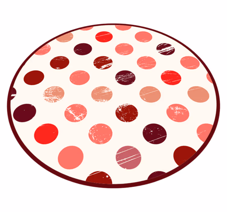 Tapis vinyle texture pois circulaires - TenStickers