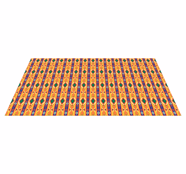 Tapis vinyle éthnique motif à motif ethnique - TenStickers