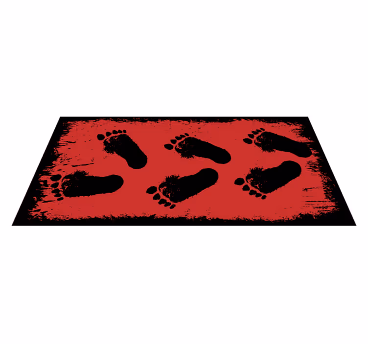 Tapis vinyle animal contraste d'empreinte - TenStickers