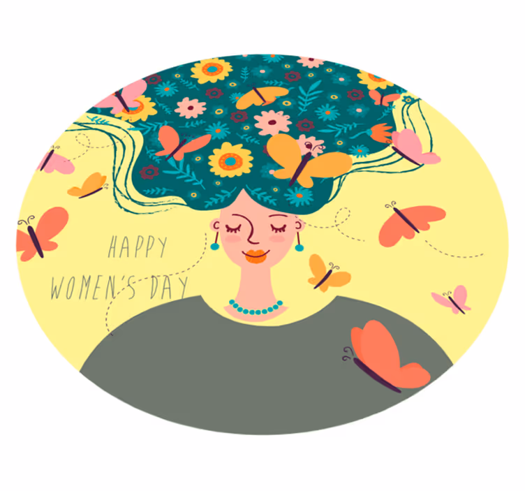 Tapis vinyle événements joyeuse journée de la femme - TenStickers