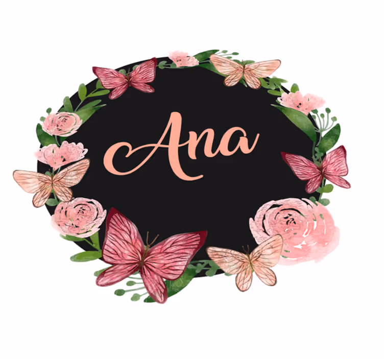Tapis vinyle personnalisé cercle floral sur mesure - TenStickers