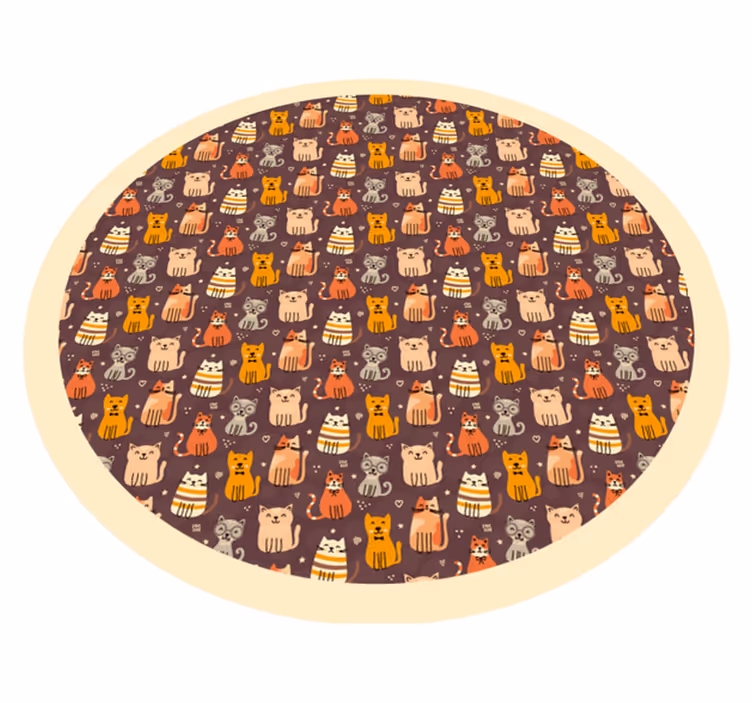 Tapis vinyle autres tapis cercle de jeu à motifs animaux - TenStickers