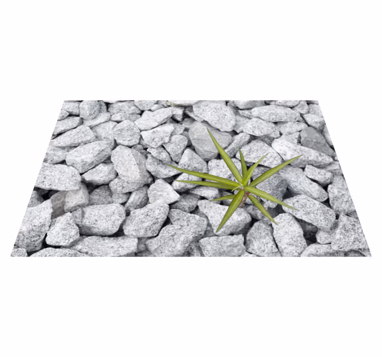 Tapis vinyle pierre surface structurée en pierre - TenStickers