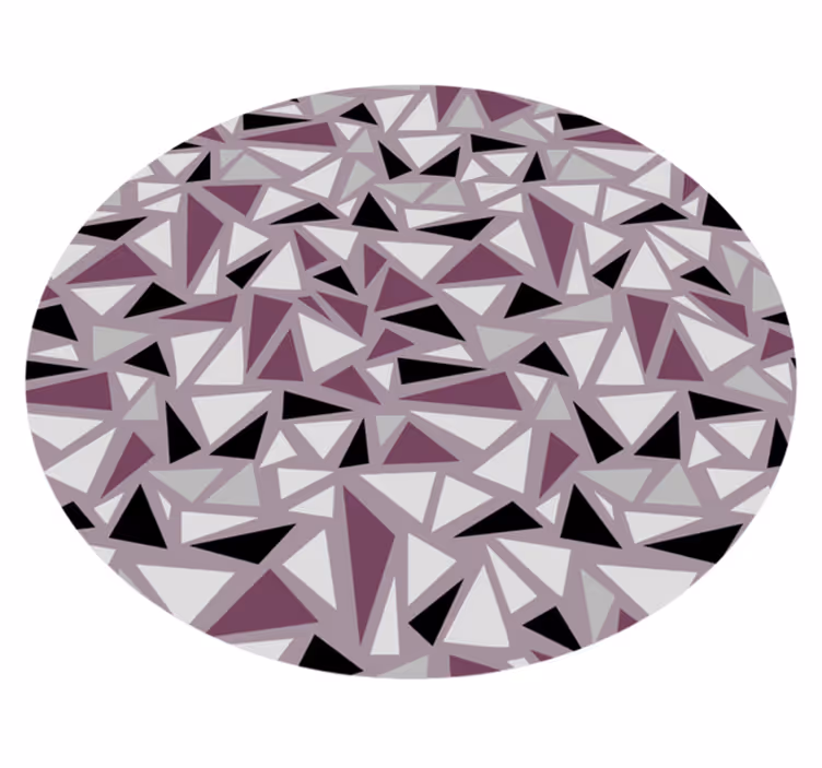 Tapis vinyle géométrique mosaïque triangulaire géométrique - TenStickers