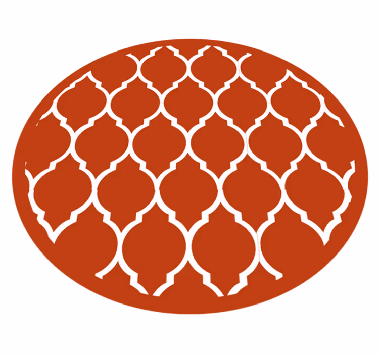 Tapis vinyle géométrique treillis angulaire - TenStickers