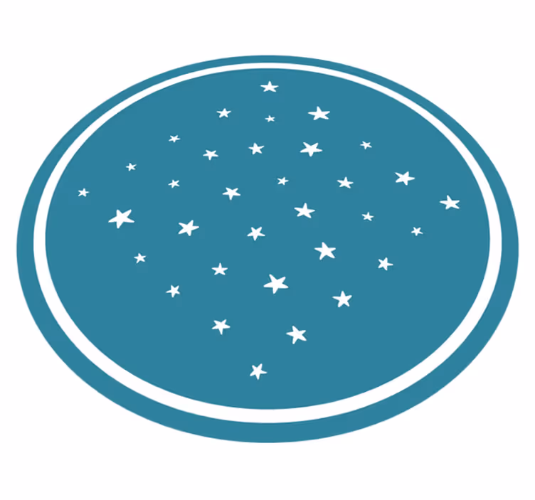 Tapis vinyle étoile motif stellaire - TenStickers