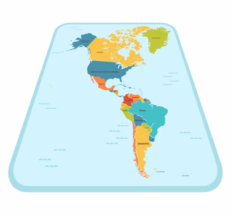 Tapis vinyle carte du monde carte mondiale de l'éducation - TenStickers