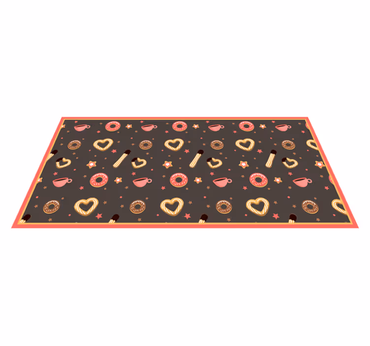 tapis vinyle cuisine vinylee churros et beignets - TenStickers