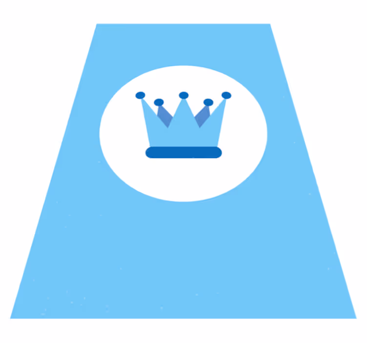Tapis vinyle bébé emblème de la couronne royale - TenStickers