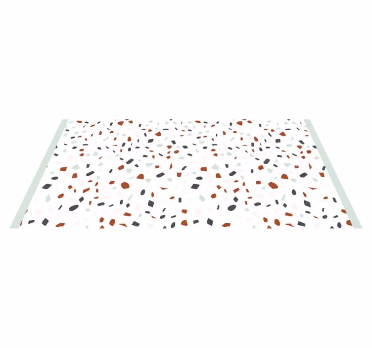 Tapis vinyle couloir dessin d'art mosaïque de pierre - TenStickers