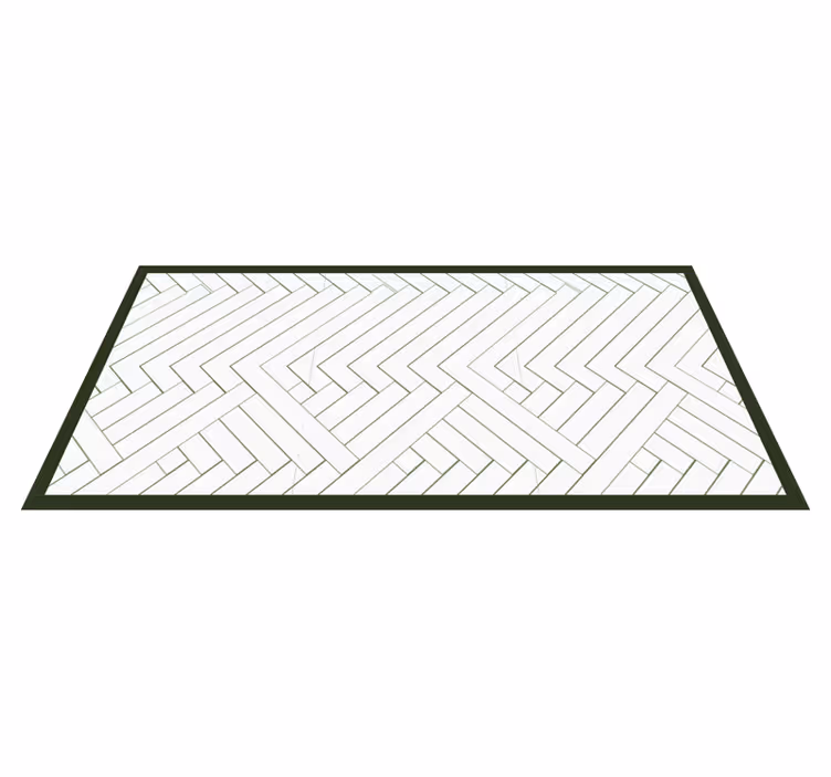 Tapis vinyle cuisine design chevrons - TenStickers
