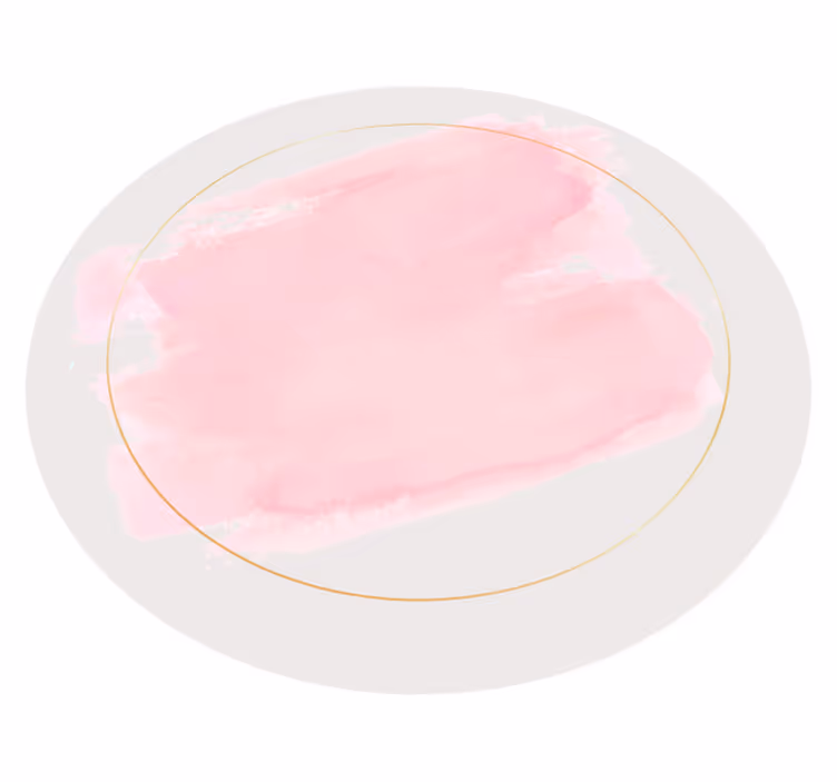 Tapis vinyle rond botanique abstrait - TenStickers
