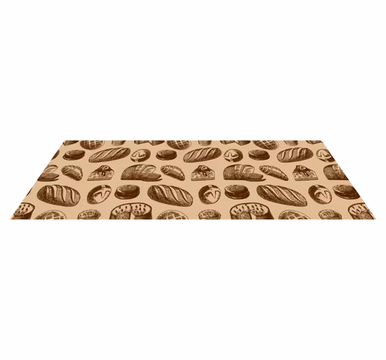 tapis vinyle cuisine Conception de boulangerie - TenStickers