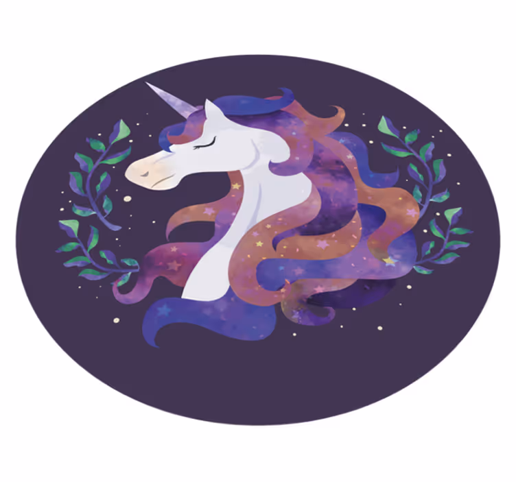 Tapis vinyle autres tapis licorne mystique - TenStickers