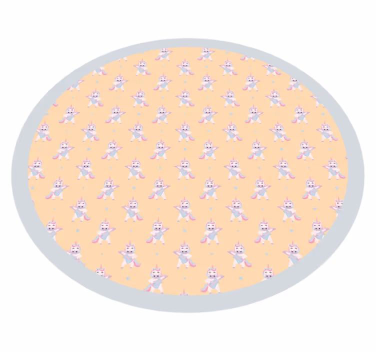 Tapis vinyle bébé cocarde de lapin - TenStickers